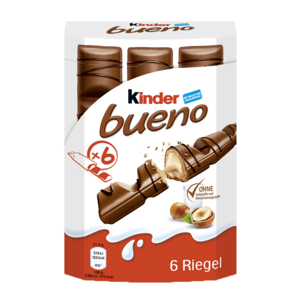 kinder bueno 6er 129g. MHD:25.07.2024