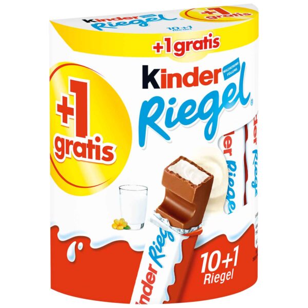 kinder Riegel 10er + 1 gratis MHD:04.05.2024