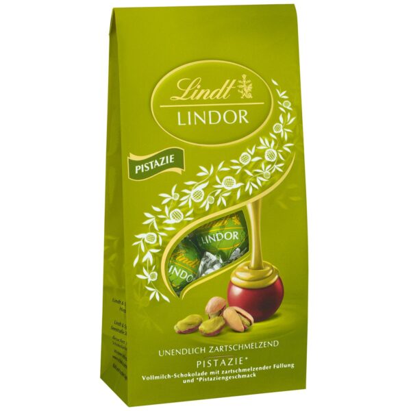Lindt Lindor Kugeln Vollmilch Pistazie 137g MHD: 30.11.2024
