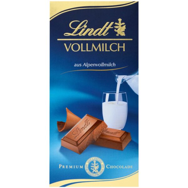 Lindt Alpenvollmilch Tafel 100g MHD: 10.2024