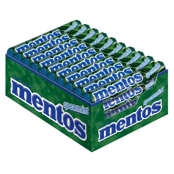 Mentos spearmint 40 x 38 g MHD: 30.09.2026