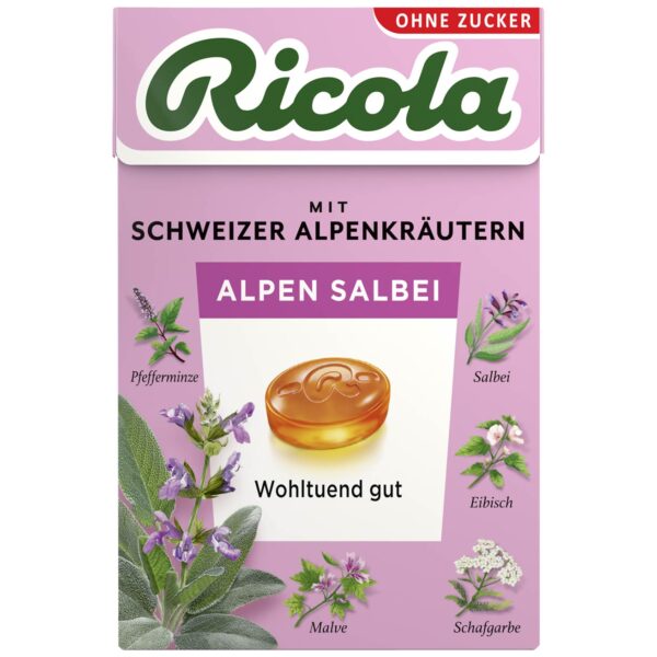 Ricola Alpen Salbei ohne Zucker 75 MHD: 30.06.25