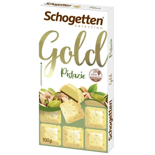 Schogetten Selection Gold Pistazie 100g MHD:31.05.2024