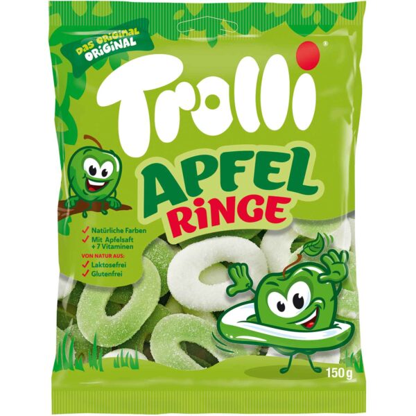 Trolli Original Apfelringe - 150 g MHD: 31.01.25
