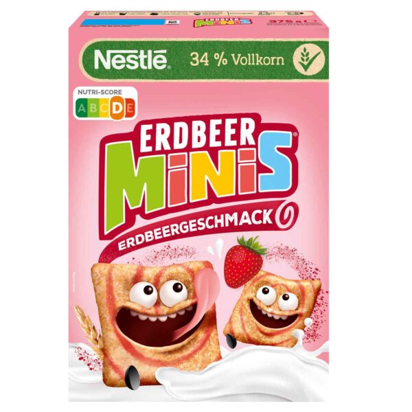 Nestlé Erdbeer Minis 375g MHD: 05.2024