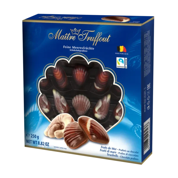 Maitre Truffout Pralinen Meeresfrüchte blau 250g MHD: 15.06.25