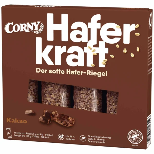 Corny Haferkraft Kakao 4x35g MHD: 15.05.24
