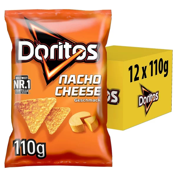 Doritos Nacho Cheese 110g x 12 (1320 g) MHD:28.07.2024