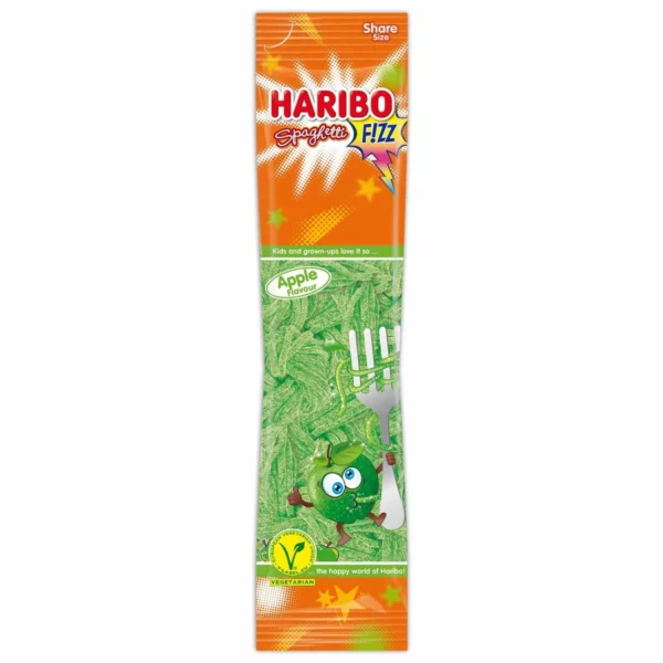 Haribo Spaghetti Apple FIZZ vegan 200g MHD: 03.2025