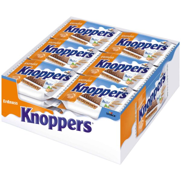 Knoppers Erdnuss 24er 600 g MHD: 01.10.2024