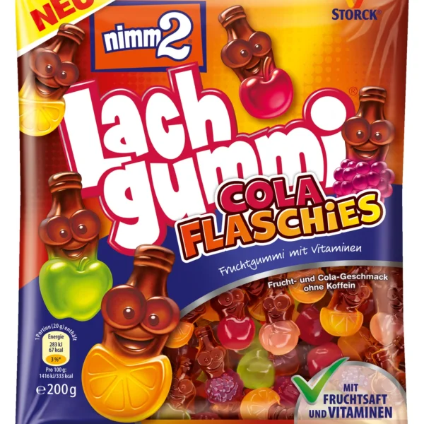 nimm2 Lachgummi Cola Flaschies 200g MHD: 11.2024