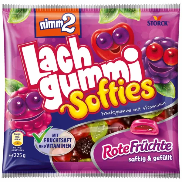 nimm2 Lachgummi Softies Rote Früchte 225g MHD: 10.2024
