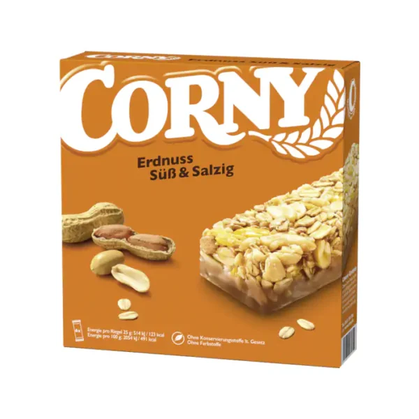 Corny Erdnuss Süß & salzig 6x25g MHD: 15.07.24