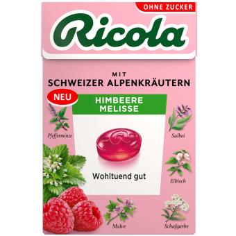 Ricola Himbeere Melisse ohne Zucker 10 x 50g MHD: 30.11.25