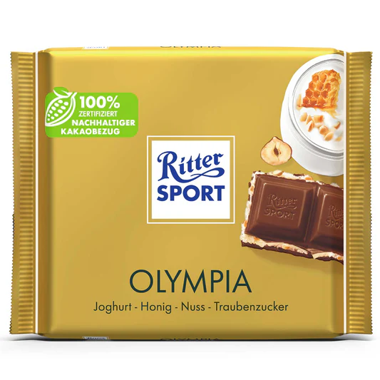 Ritter Sport Olympia 100g MHD: 14.01.2025