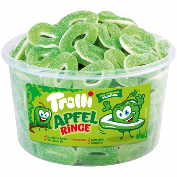 Trolli Apfelringe 150er 1200 g MHD: 19.02.2025