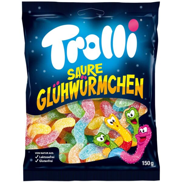 Trolli Saure Glühwürmchen 150g MHD: 08.08.25